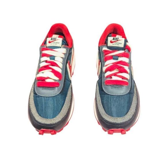 NIKE LD Waffle 'Sacai Undercover Midnight Spruce University Red' Running Shoes S - Picture 5 of 11